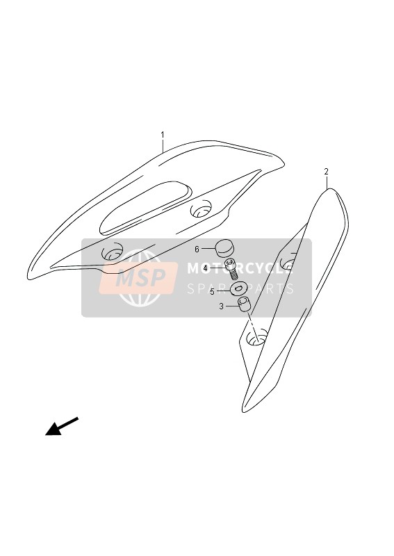 Suzuki UH125(Z)(ZE) BURGMAN 2013 Pillion Rider Handle (UH125G P19) for a 2013 Suzuki UH125(Z)(ZE) BURGMAN